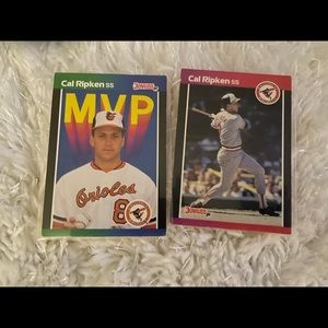 🎆🎊Host Pick🎇🎉🥳Cal Ripken Donruss Baseball card pair bundle